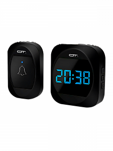 Звонок беспроводной сетевой 38 мелодий Орбита OT-HOC18 Черный